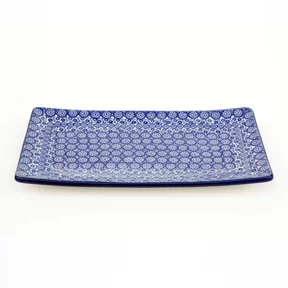 Tacka ceramiczna C26 30/16,5cm<br> 2615X Kobaltowa koronka